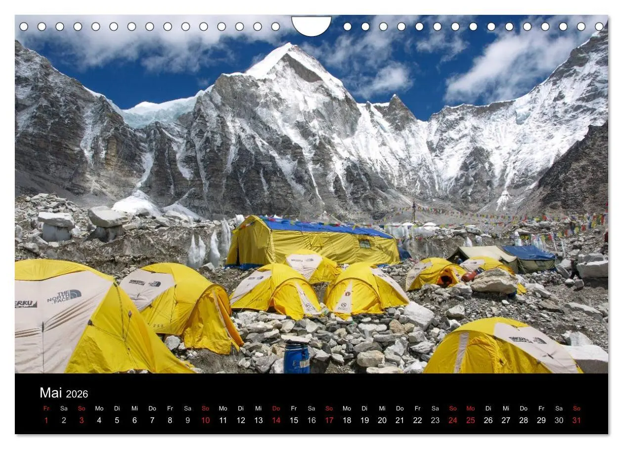 Bild: 9783516189308 | Majestätische Bergwelten - Der Everest Trek (Wandkalender 2026 DIN...