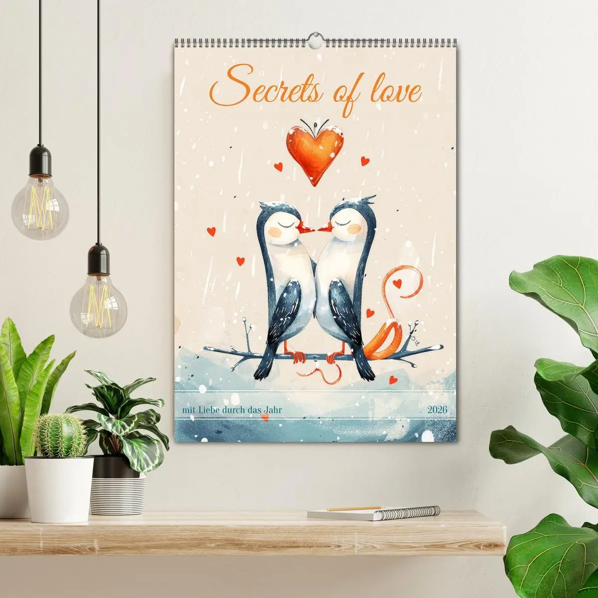 Bild: 9783516259308 | Secrets of love - mit Liebe durch das Jahr (Wandkalender 2026 DIN...