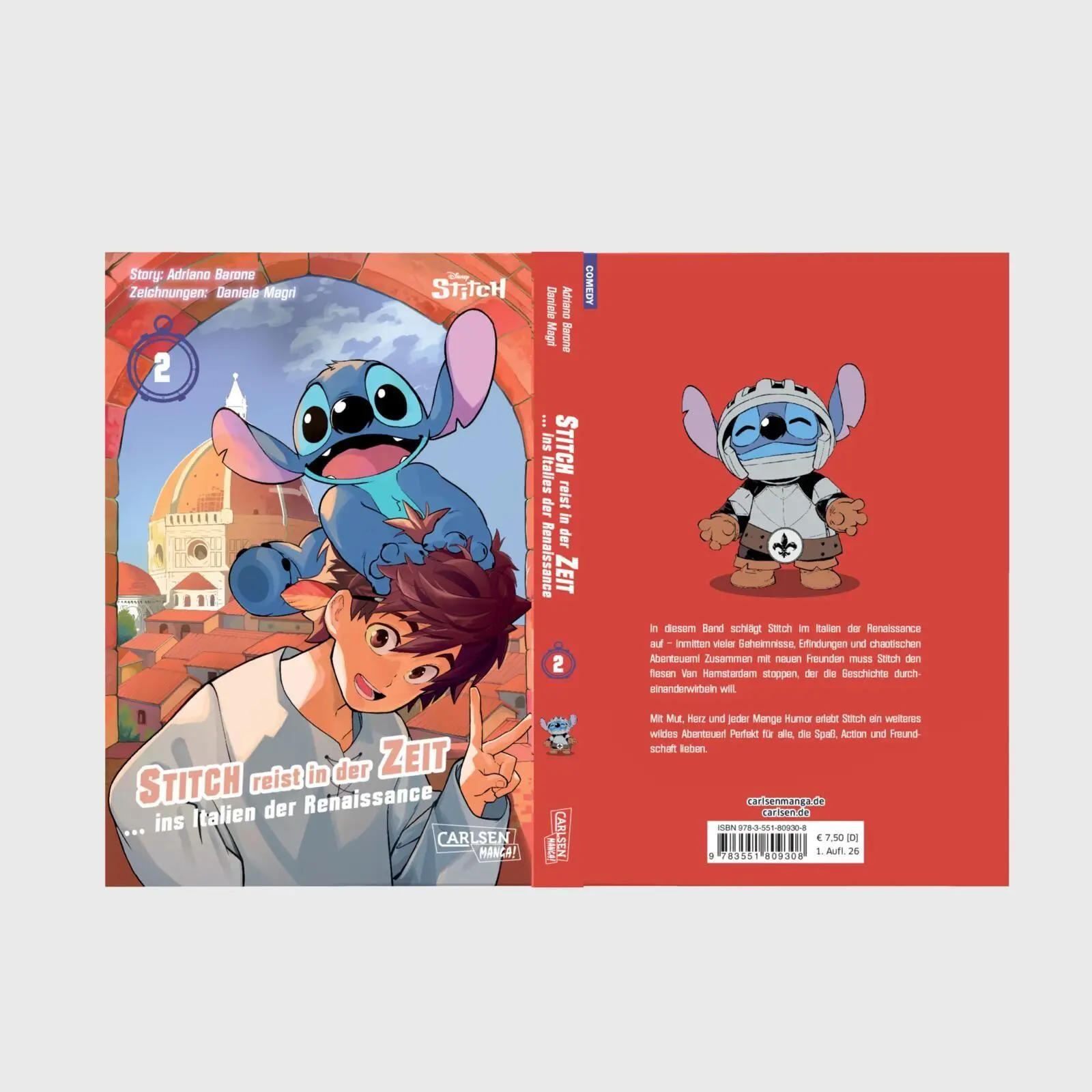 Bild: 9783551809308 | Stitch reist in der Zeit 2 | ... in die Renaissance | Adriano Barone