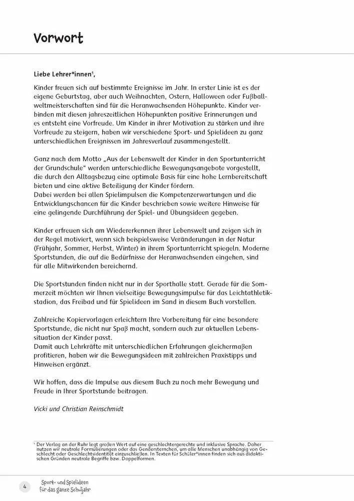 Bild: 9783834669308 | Sport- und Spielideen für das ganze Schuljahr | Reinschmidt (u. a.)