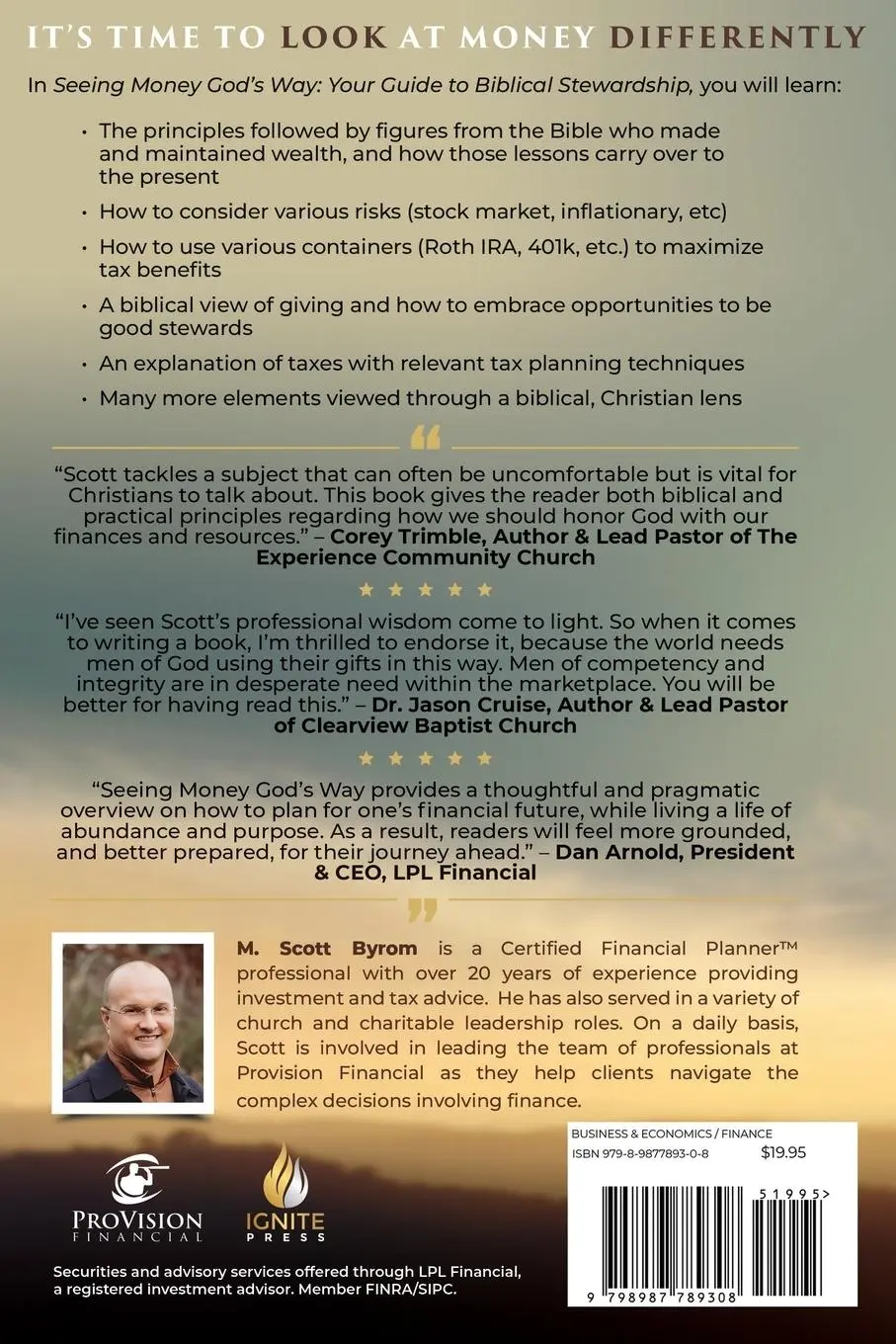 Rückseite: 9798987789308 | Seeing Money God's Way | Your Guide to Biblical Stewardship | Byrom
