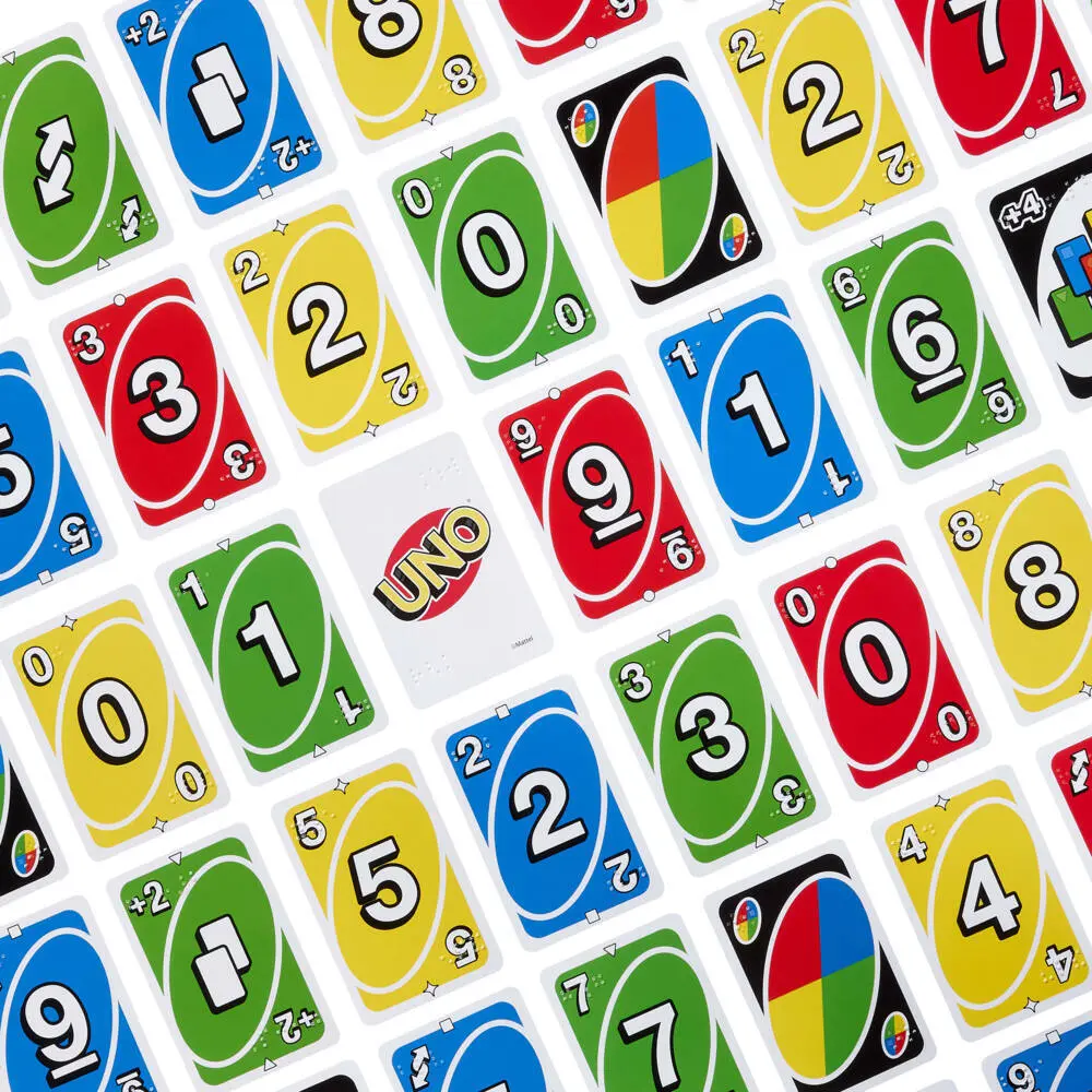 Bild: 194735379408 | UNO Braille | Spiel | Fensterkarton | JMK87 | Deutsch | 2026 | Mattel