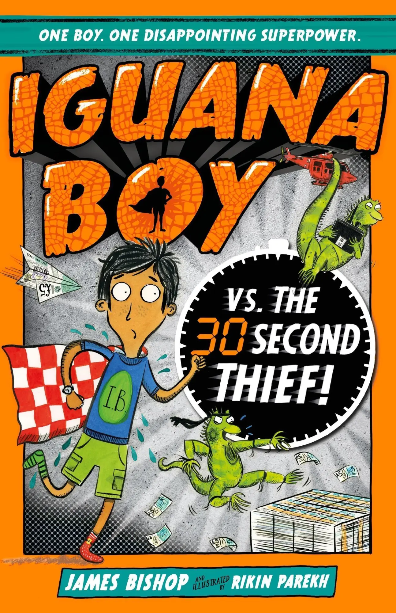 Cover: 9781444939408 | Iguana Boy vs. The 30 Second Thief | Book 2 | James Bishop | Buch