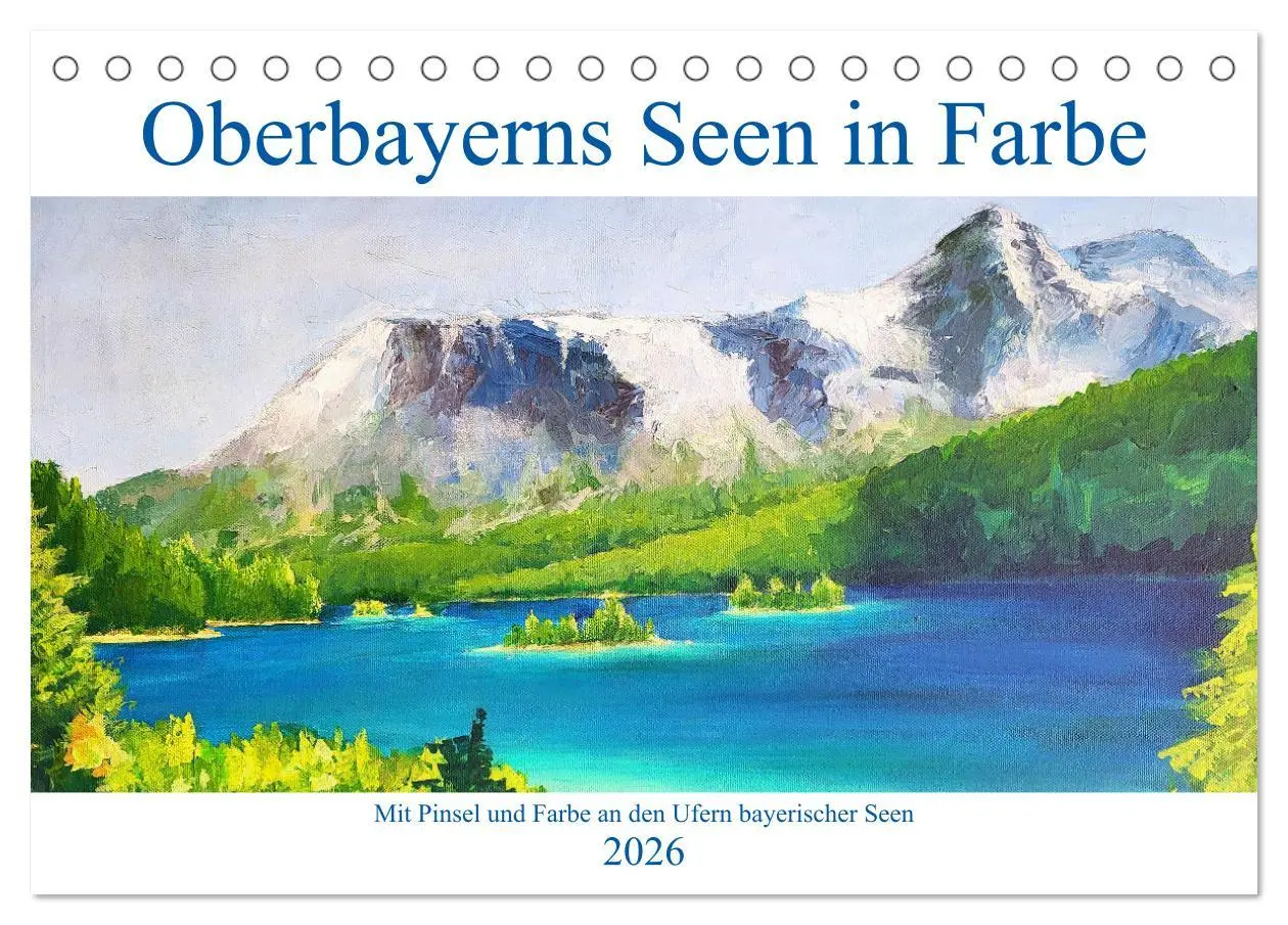 Cover: 9783457919408 | Oberbayerns Seen in Farbe - mit Pinsel und Farbe an den Ufern...
