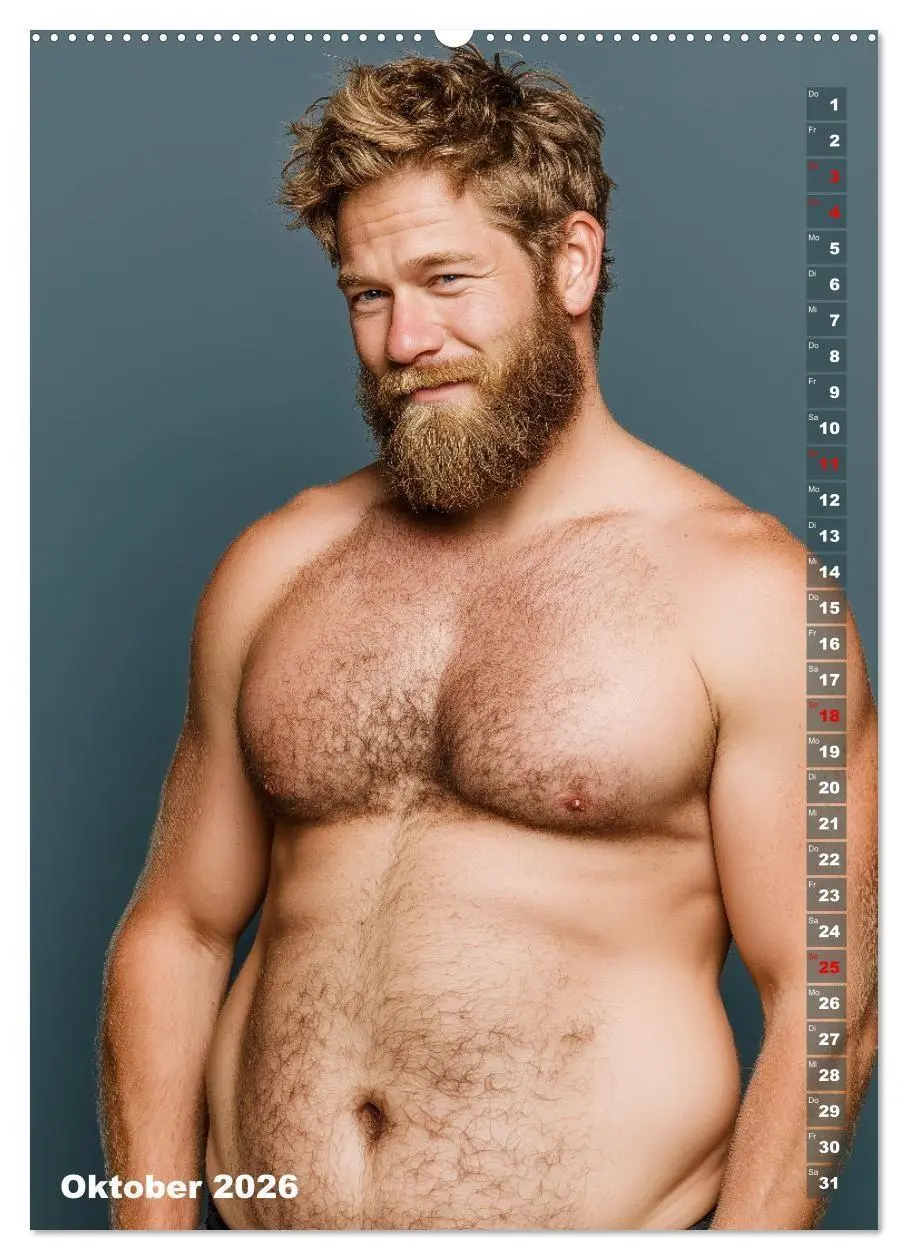 Bild: 9783516629408 | Bärchentyp - Sexy Männerkalender mit Bart, Bierbauch und Charakter...