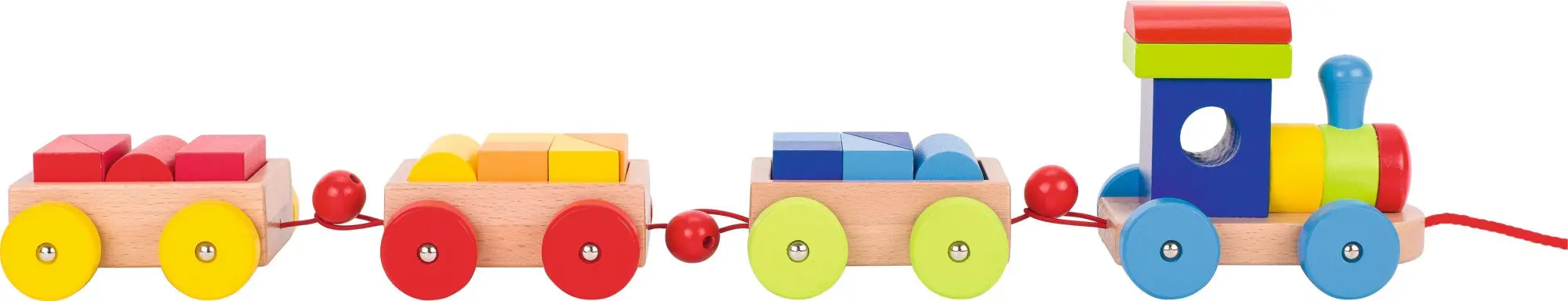 Cover: 4013594559508 | Zug Orlando | 51 x 10 x 10 cm, Holz, 14 Bausteine, per Stück | 55950