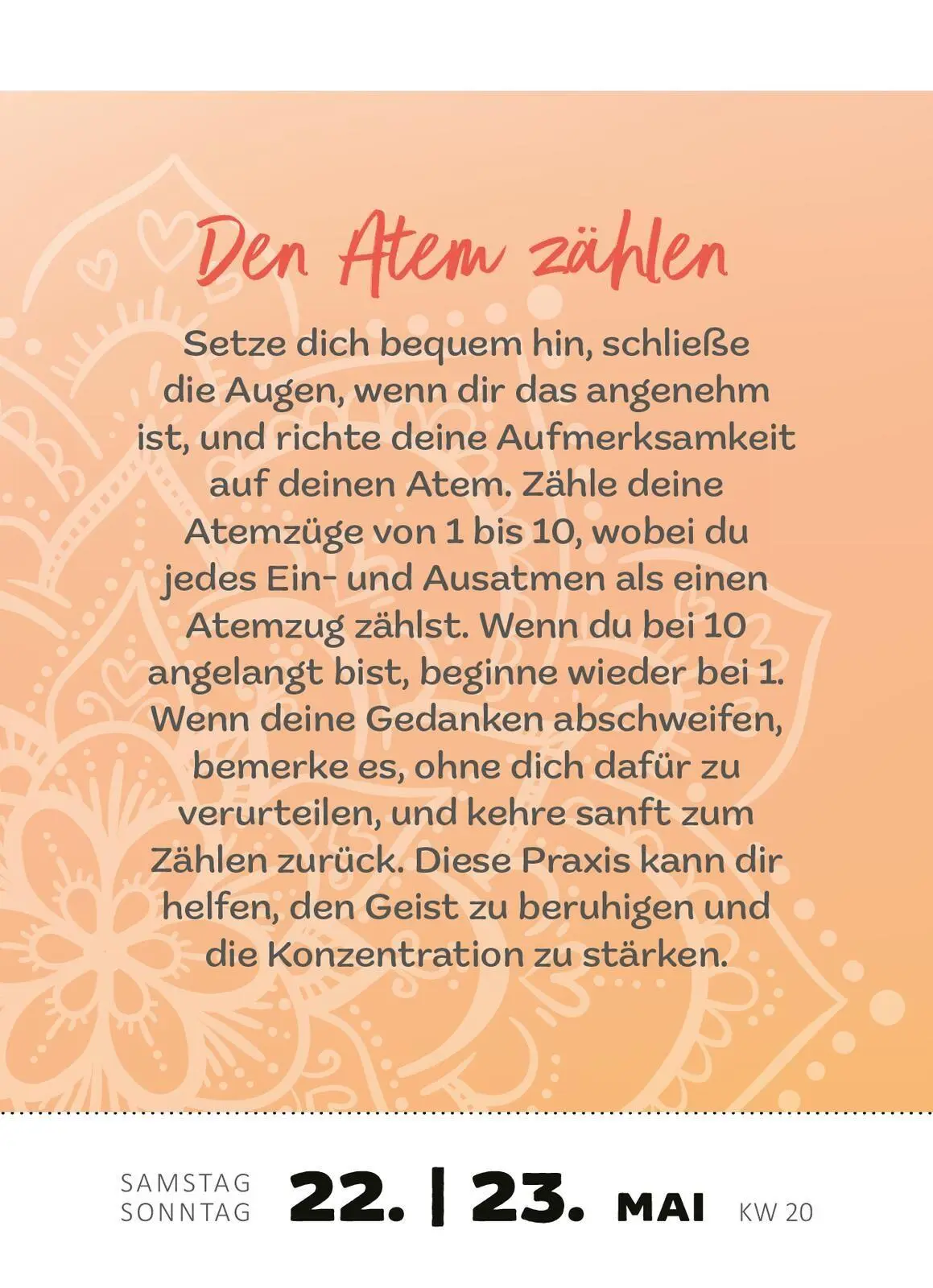 Bild: 4014489139508 | Abreißkalender Achtsamkeit für dich 2027 | Kalender | 640 S. | Deutsch