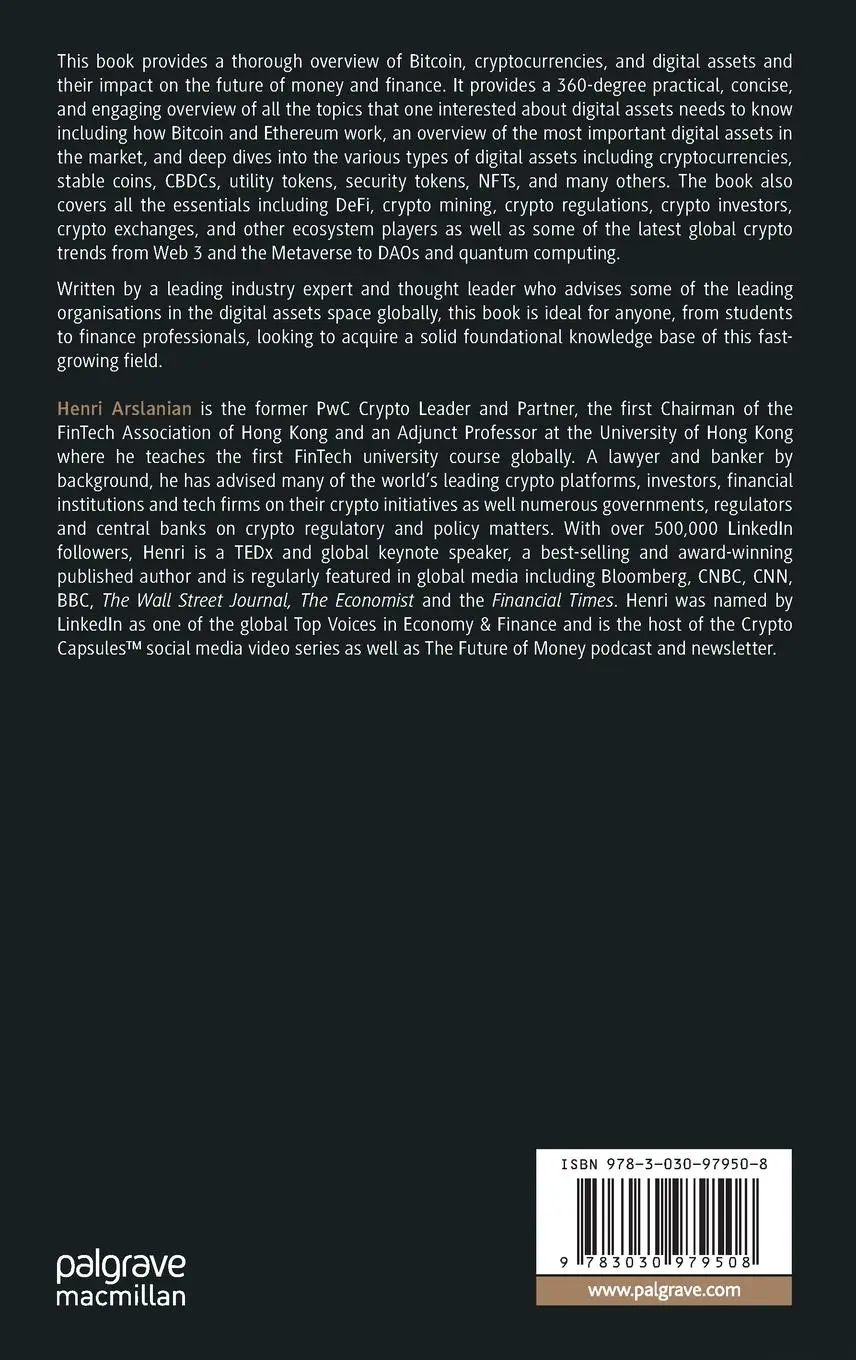 Rückseite: 9783030979508 | The Book of Crypto | Henri Arslanian | Buch | xxxiii | Englisch | 2022