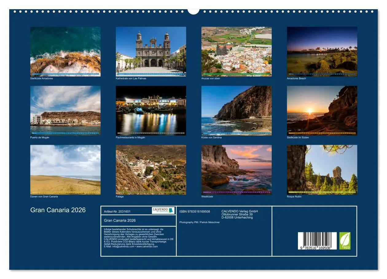 Bild: 9783516169508 | Gran Canaria 2026 (hochwertiger Premium Wandkalender 2026 DIN A2...