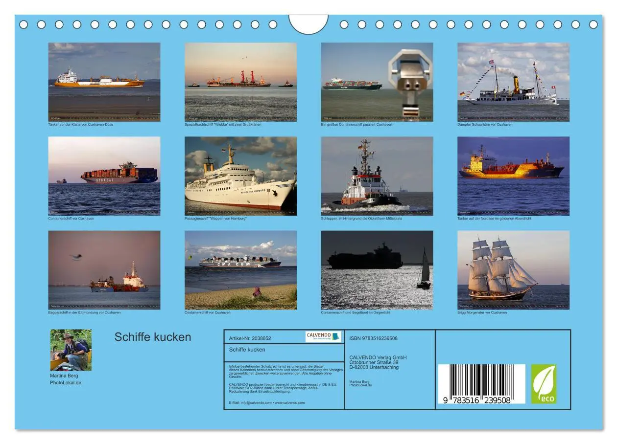 Bild: 9783516239508 | Schiffe kucken (Wandkalender 2026 DIN A4 quer), CALVENDO...