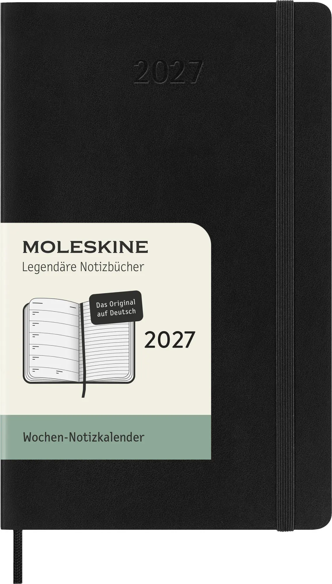 Cover: 8056999279608 | Moleskine 12 Monate Wochen Notizkalender Deutsch 2027, Pocket/A6, 1...