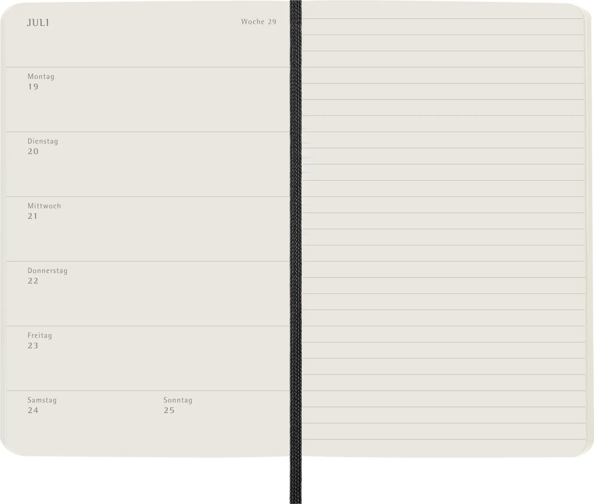 Bild: 8056999279608 | Moleskine 12 Monate Wochen Notizkalender Deutsch 2027, Pocket/A6, 1...