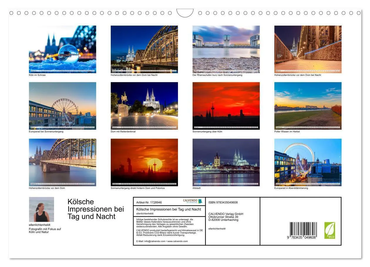 Bild: 9783435049608 | Kölsche Impressionen bei Tag und Nacht (Wandkalender 2025 DIN A3...
