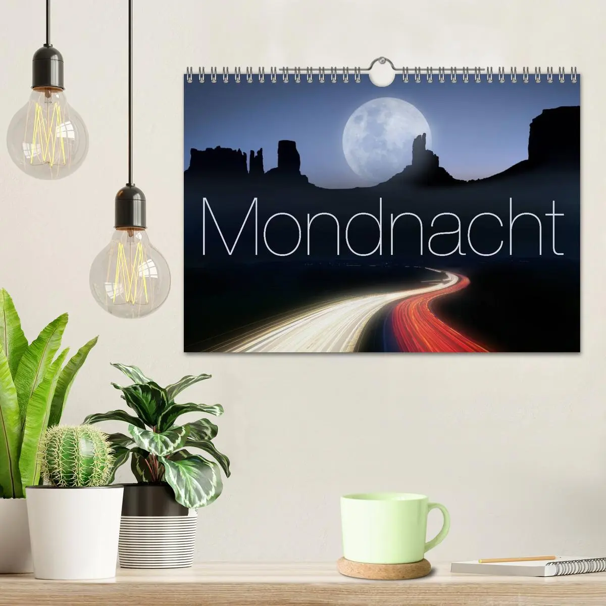 Bild: 9783516089608 | Mondnacht (Wandkalender 2026 DIN A4 quer), CALVENDO Monatskalender