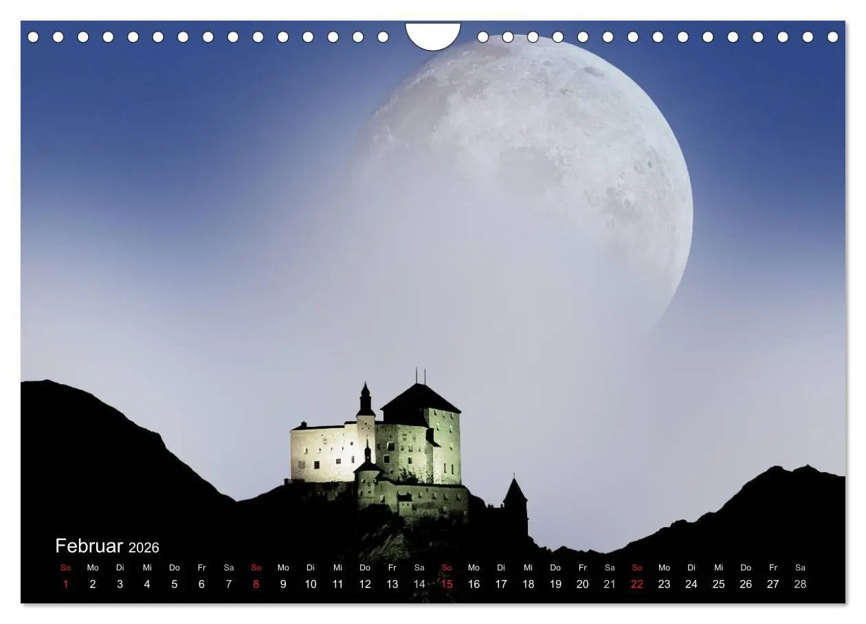 Bild: 9783516089608 | Mondnacht (Wandkalender 2026 DIN A4 quer), CALVENDO Monatskalender