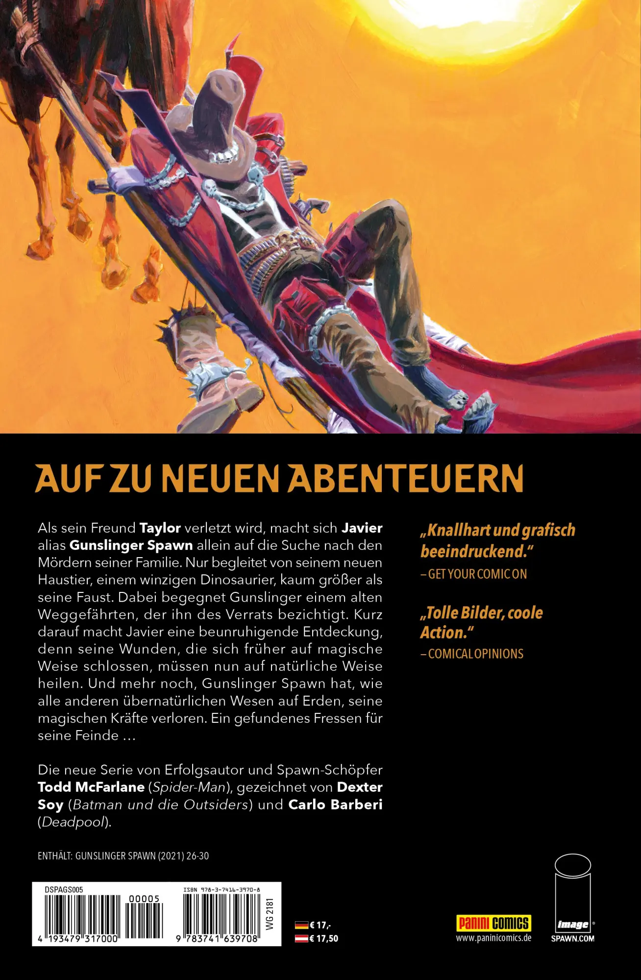 Rückseite: 9783741639708 | Gunslinger Spawn | Bd. 5: Schatten der Vergangenheit | Taschenbuch