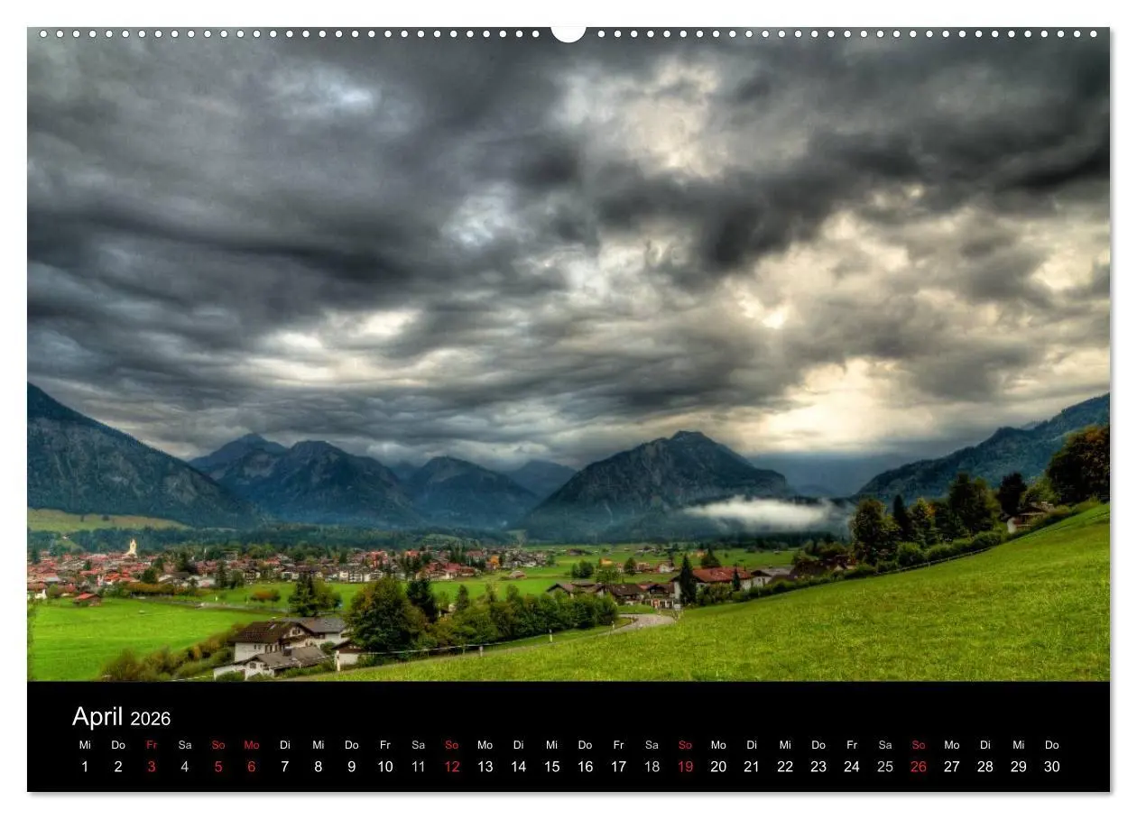 Bild: 9783516139808 | Im Allgäu bei Oberstdorf (Wandkalender 2026 DIN A2 quer), CALVENDO...