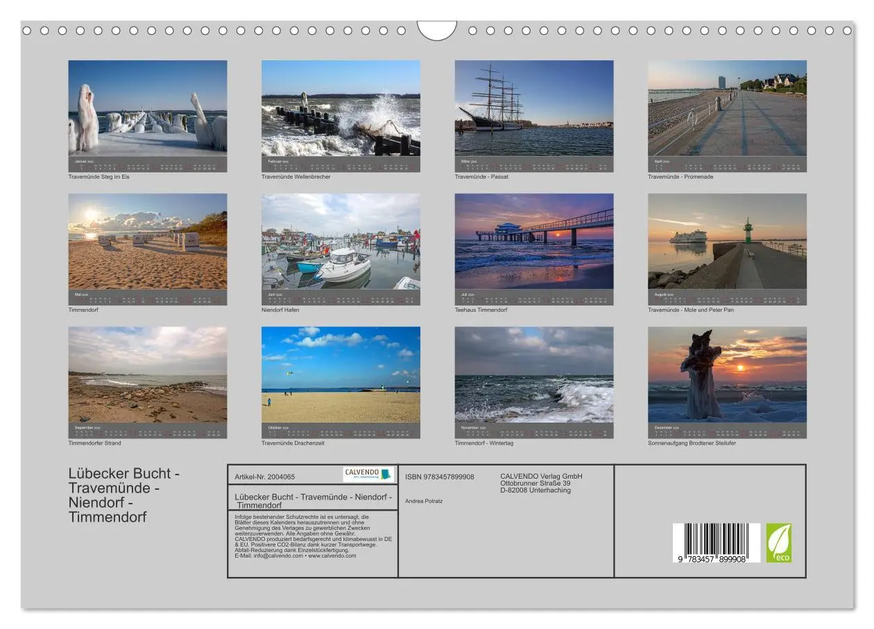 Bild: 9783457899908 | Lübecker Bucht - Travemünde - Niendorf - Timmendorf (Wandkalender...