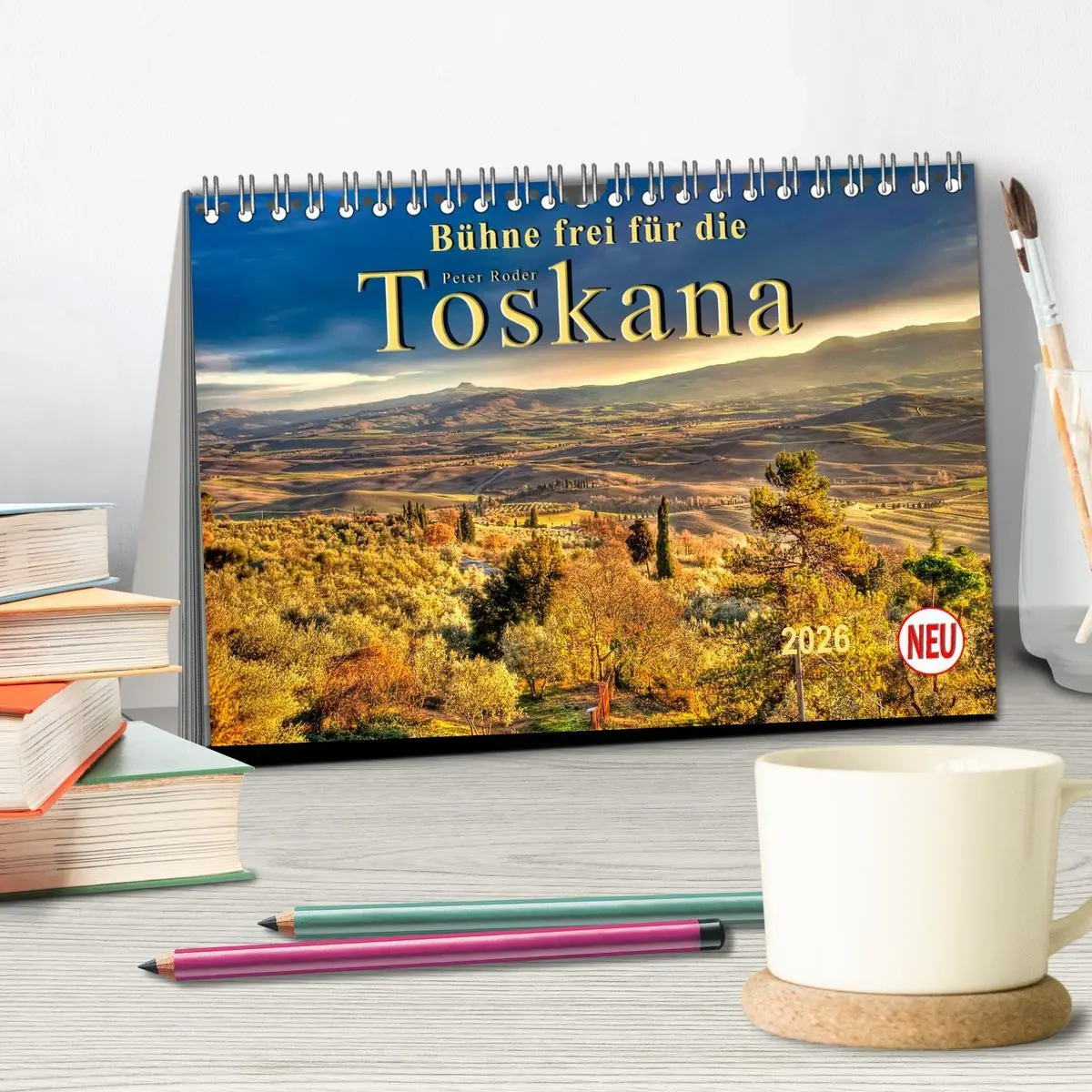Bild: 9783457969908 | Bühne frei für die Toskana (Tischkalender 2026 DIN A5 quer),...