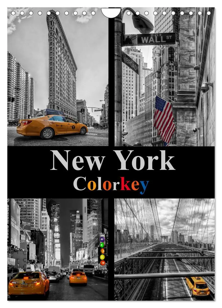 Cover: 9783516439908 | New York Colorkey (Wandkalender 2026 DIN A4 hoch), CALVENDO...