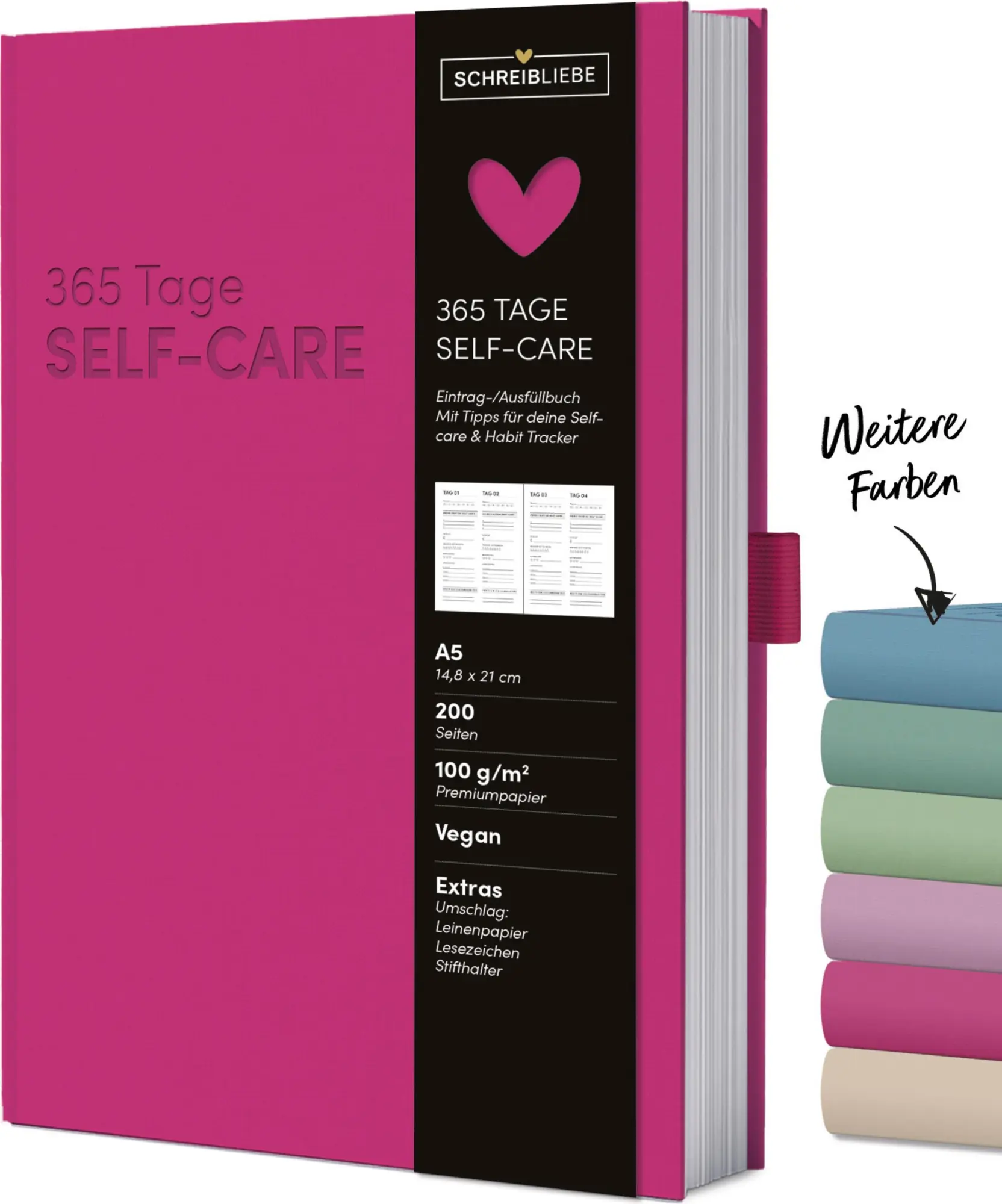 Cover: 9783731889908 | Self-care-Tagebuch Fuchsia | Verlag Korsch | Buch | 200 S. | Deutsch