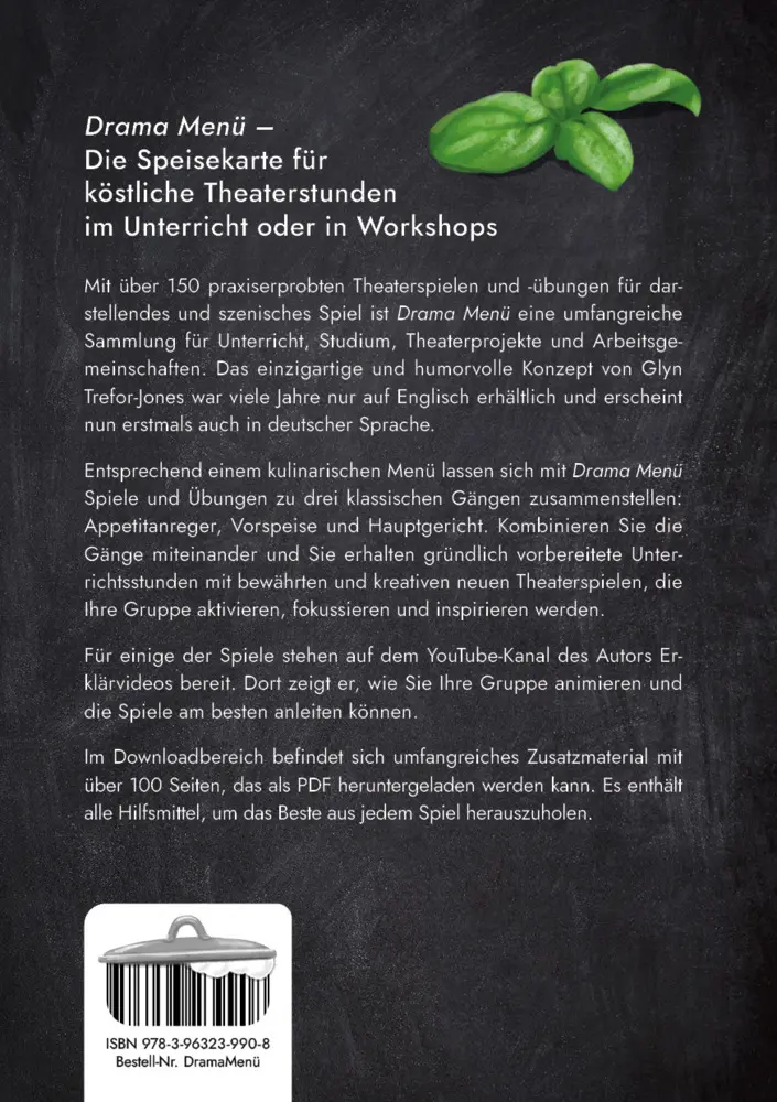 Bild: 9783963239908 | Drama Menü - Theaterspiele in drei Gängen | Glyn Trefor-Jones | Buch