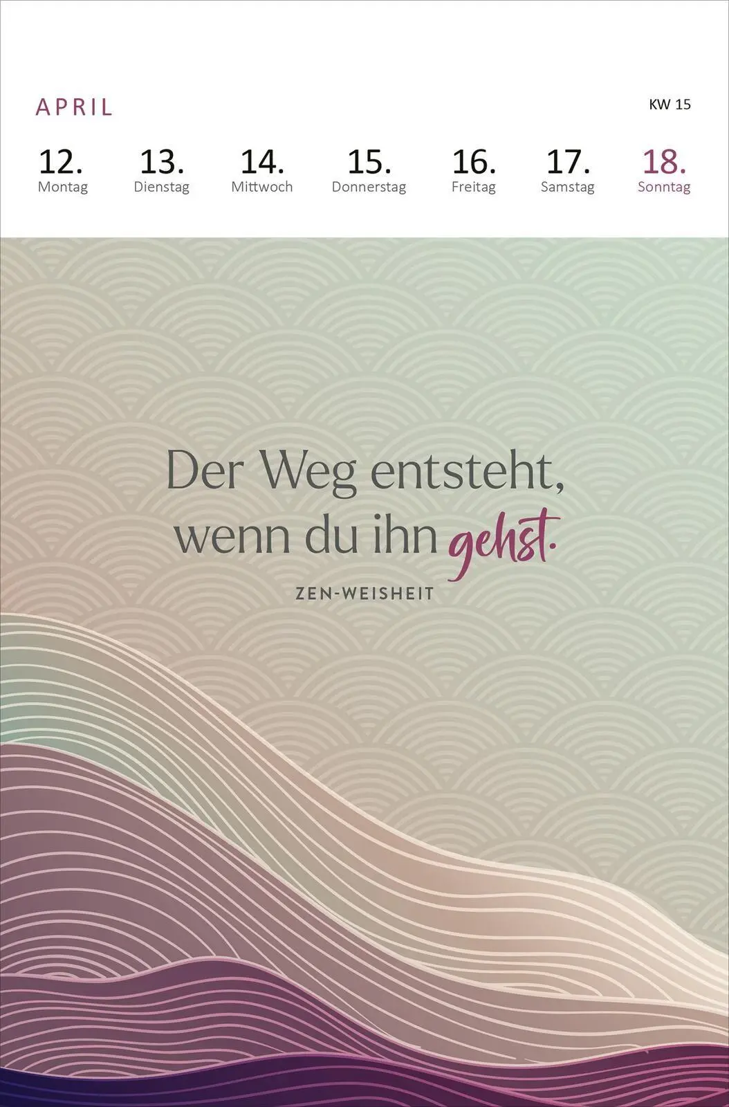 Bild: 4014489140009 | Wochenkalender 365 Tage Gelassenheit 2027 | Kalender | 27 S. | Deutsch