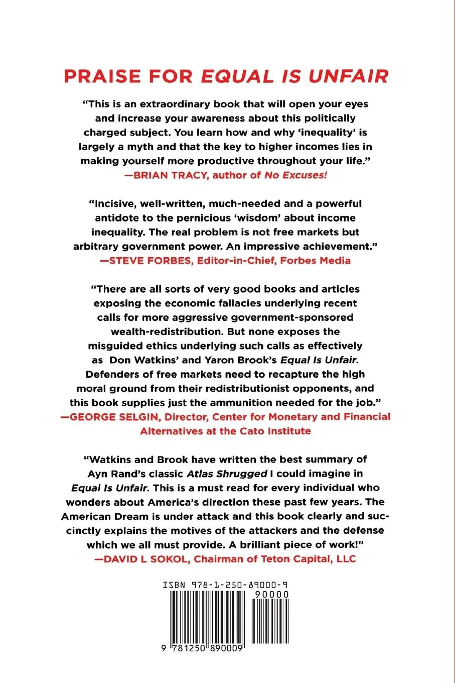 Rückseite: 9781250890009 | Equal Is Unfair | Don Watkins | Taschenbuch | Paperback | Englisch