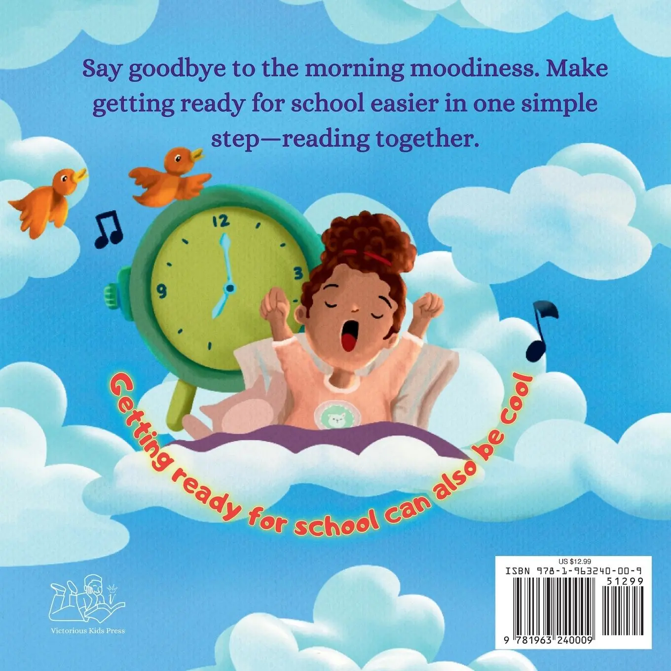 Rückseite: 9781963240009 | Ready, Set, It's Time for School | An Easy Morning Routine | Brown