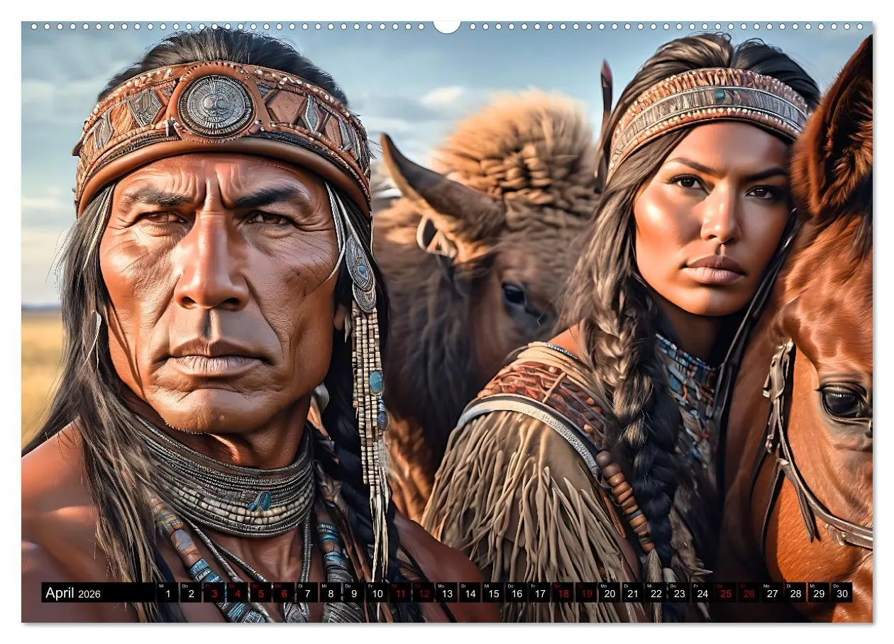 Bild: 9783457390009 | Im weiten Land der Indianer (hochwertiger Premium Wandkalender 2026...