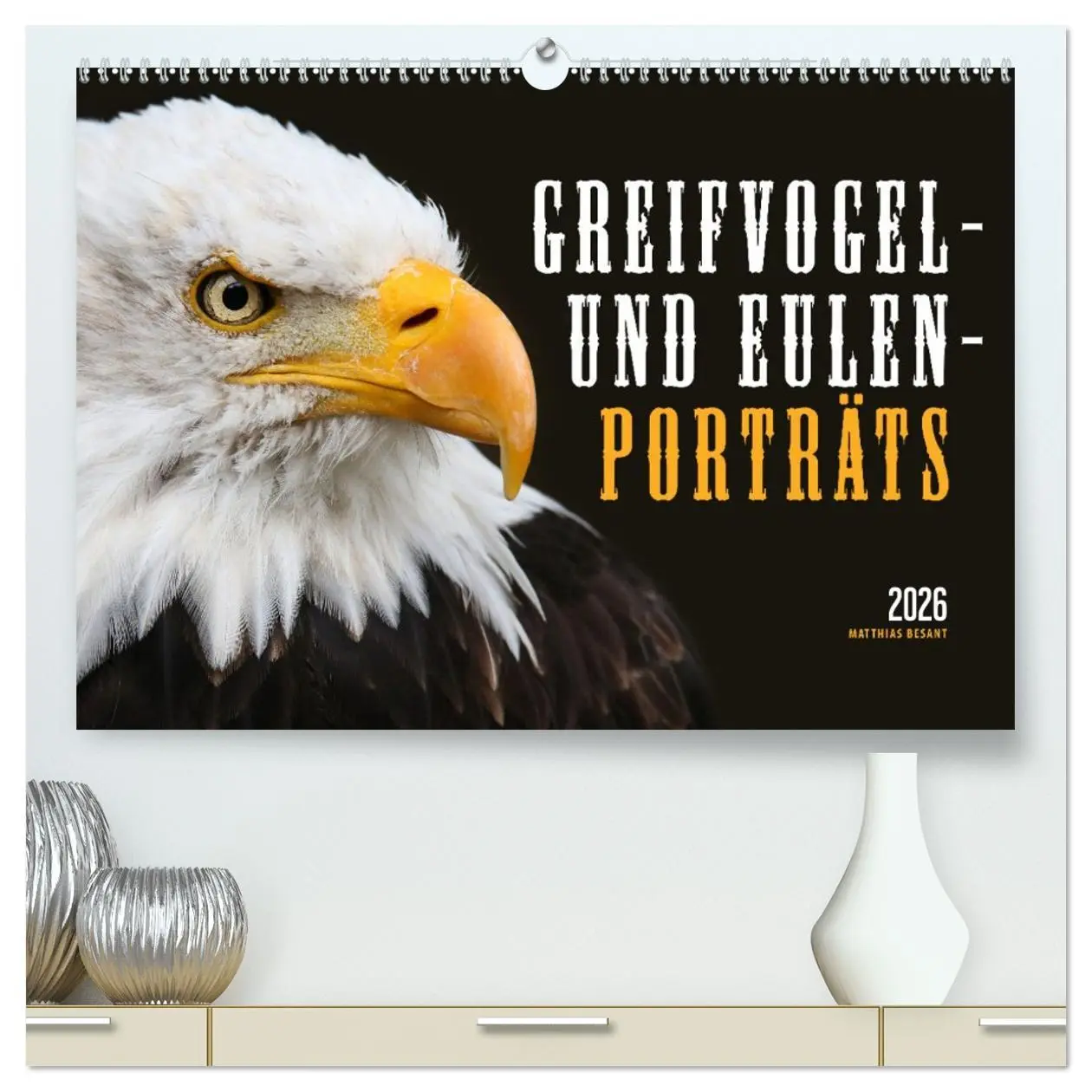 Cover: 9783457460009 | GREIFVOGEL- UND EULENPORTRÄTS (hochwertiger Premium Wandkalender...