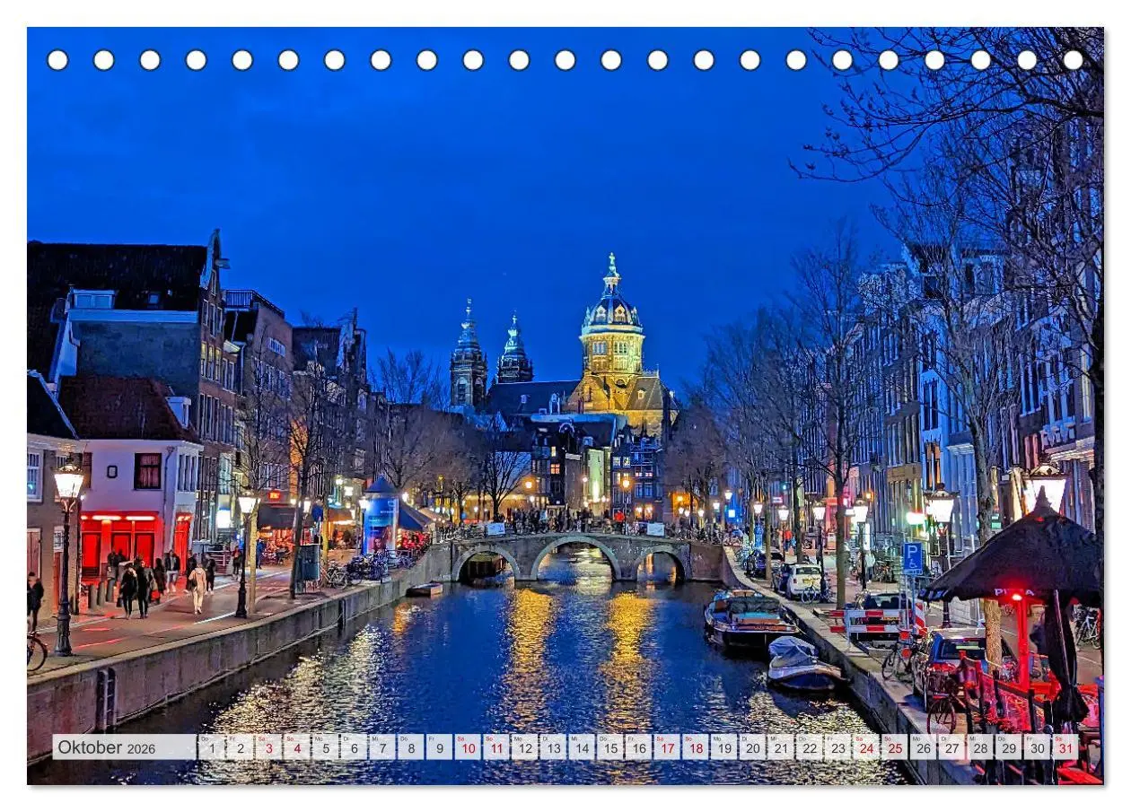 Bild: 9783457530009 | Amsterdam am Tag und bei Nacht (Tischkalender 2026 DIN A5 quer),...