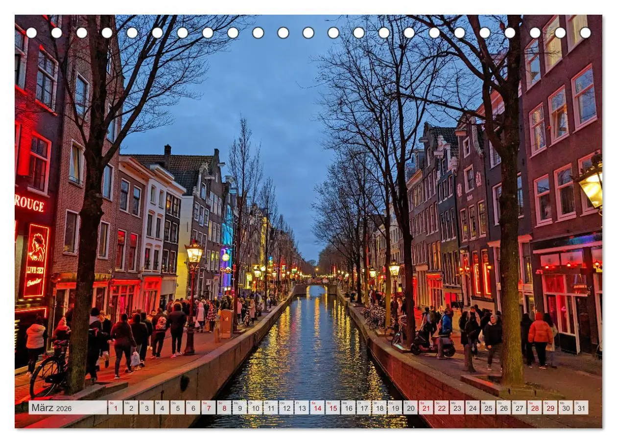 Bild: 9783457530009 | Amsterdam am Tag und bei Nacht (Tischkalender 2026 DIN A5 quer),...
