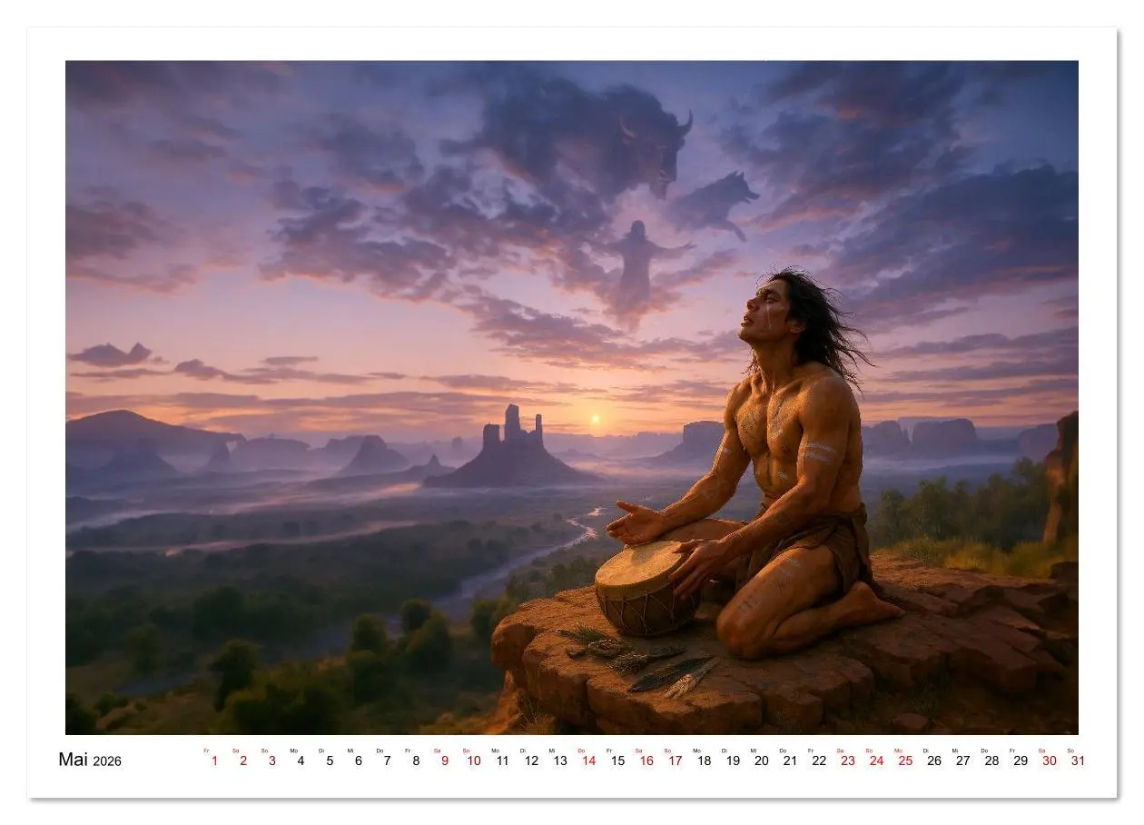 Bild: 9783516620009 | Spirituelle indianische Reise (Wandkalender 2026 DIN A3 quer),...