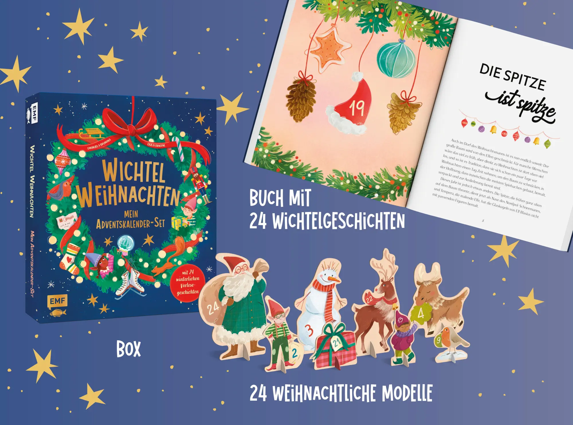 Bild: 9783745930009 | Mein Adventskalender-Wichtel-Set: Wichtel-Weihnachten | Brumana | Buch