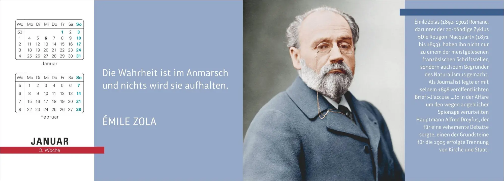 Bild: 9783840040009 | Der literarische Premium-Tischplaner 2027 - Wochenkalender mit...