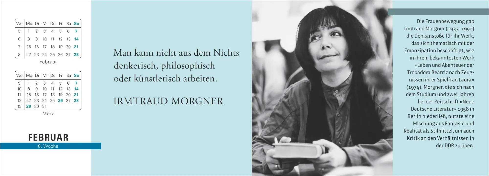 Bild: 9783840040009 | Der literarische Premium-Tischplaner 2027 - Wochenkalender mit...