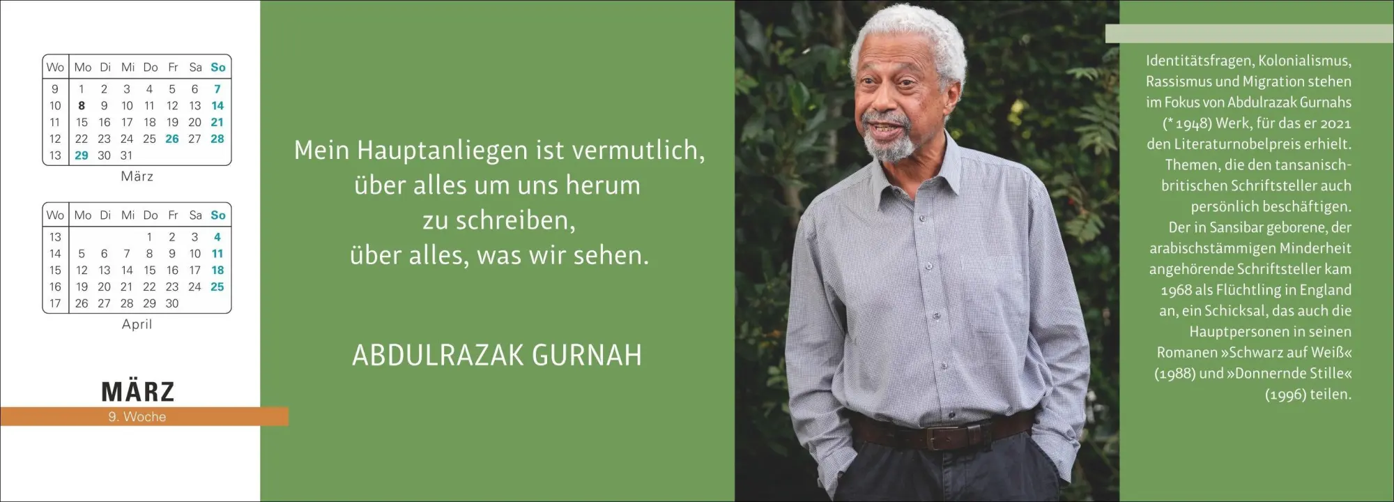 Bild: 9783840040009 | Der literarische Premium-Tischplaner 2027 - Wochenkalender mit...
