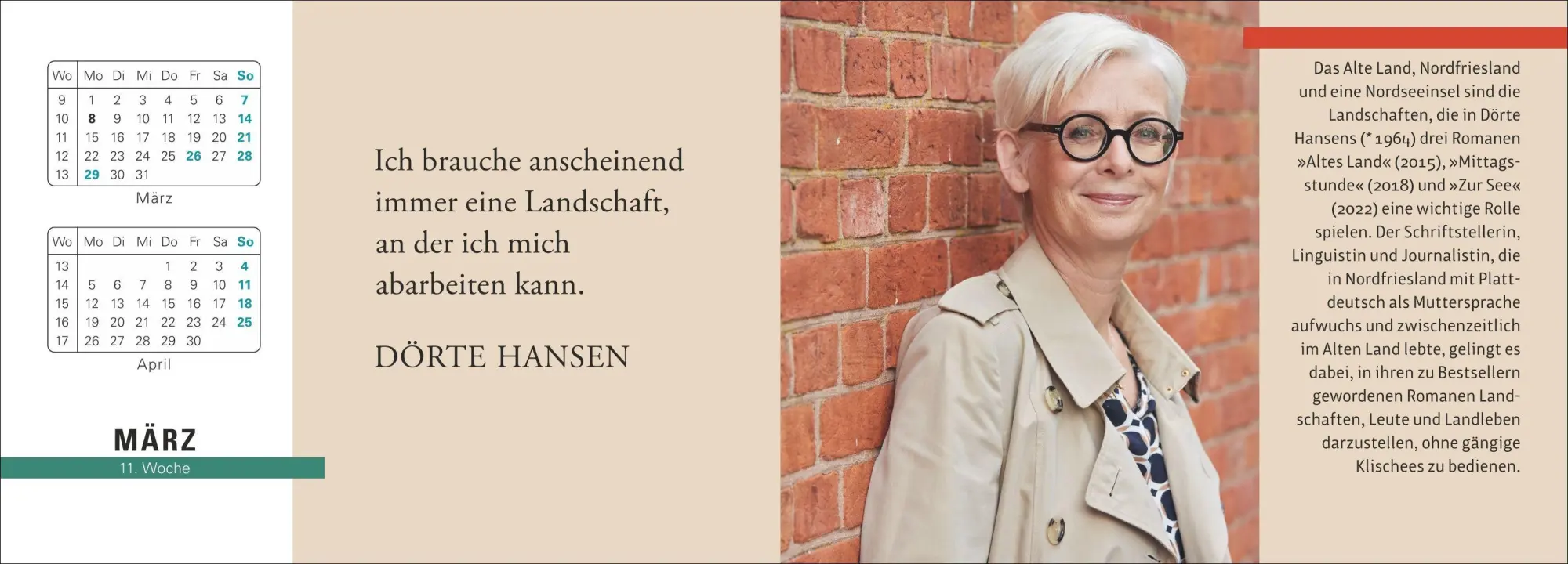 Bild: 9783840040009 | Der literarische Premium-Tischplaner 2027 - Wochenkalender mit...