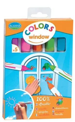 Bild: 3660016420109 | 5 Fenstermalstifte aus Kreide | 3042010 | Deutsch | 2019 | ALADINE