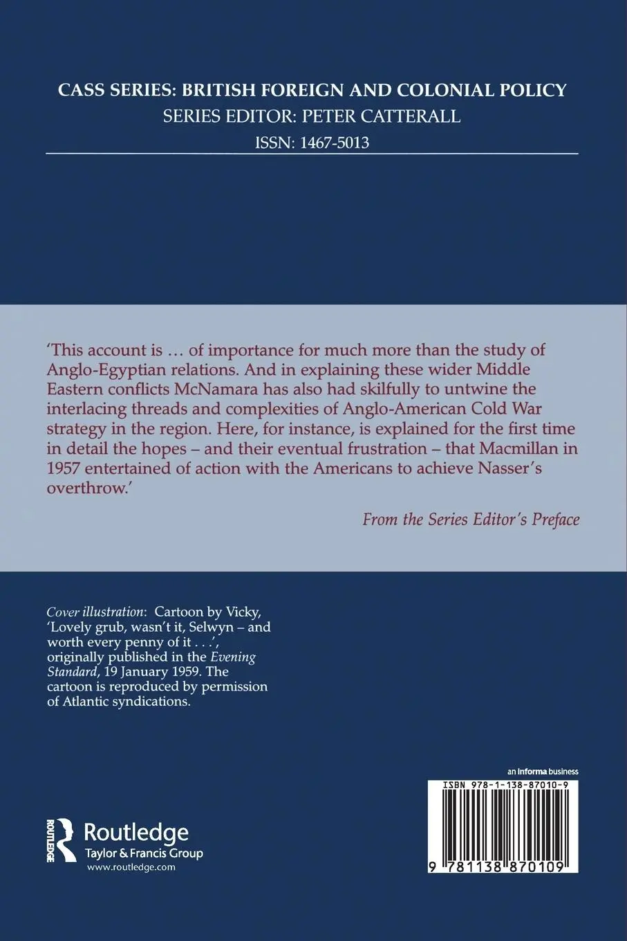 Rückseite: 9781138870109 | Britain, Nasser and the Balance of Power in the Middle East, 1952-1977