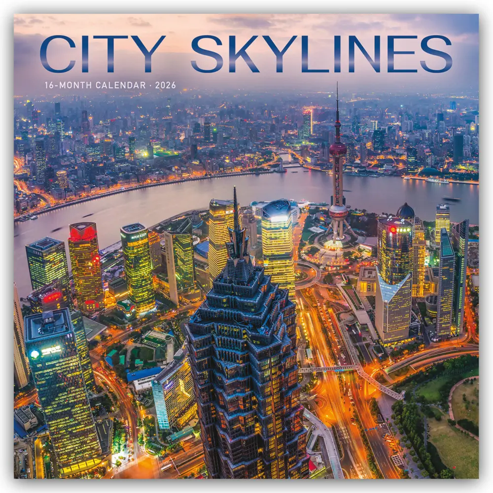 Cover: 9781529850109 | City Skylines - Stadtsilhouetten 2026 - Wand-Kalender | Calendar