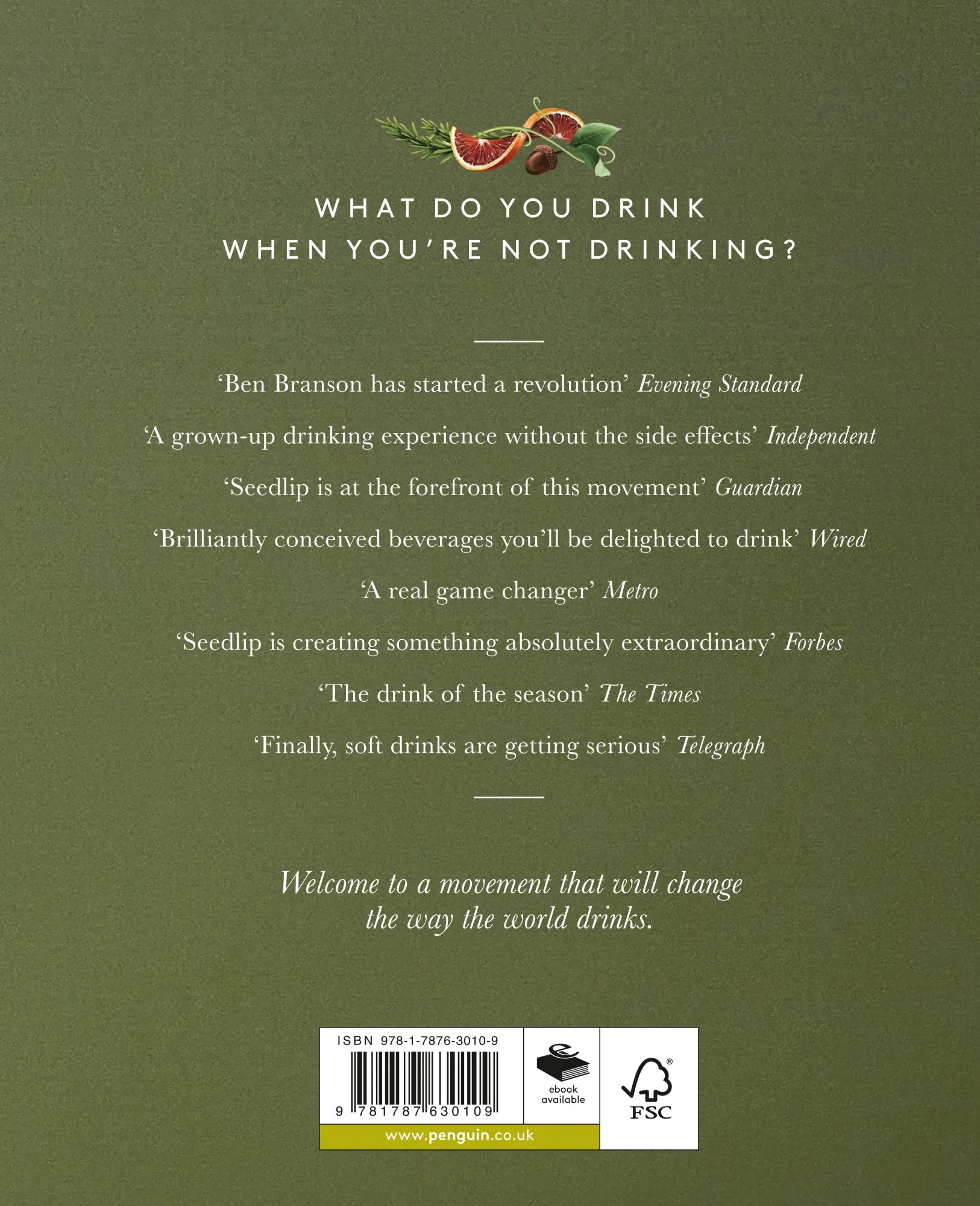 Cover: 9781787630109 | The Seedlip Cocktail Book | Ben Branson | Buch | Gebunden | Englisch