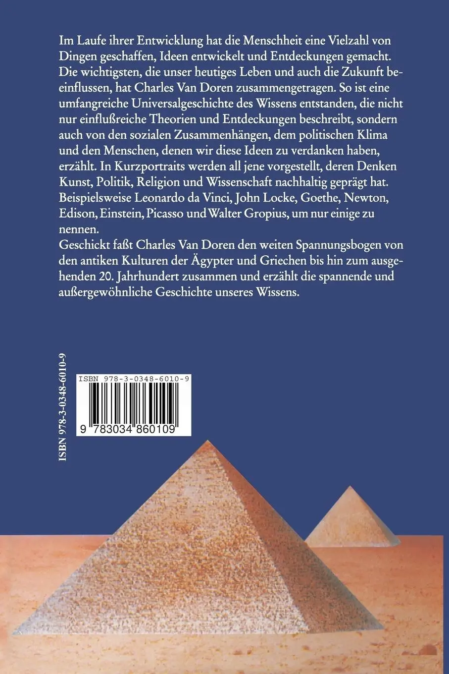Rückseite: 9783034860109 | Geschichte des Wissens | Aus dem Amerikanischen von Anita Ehlers