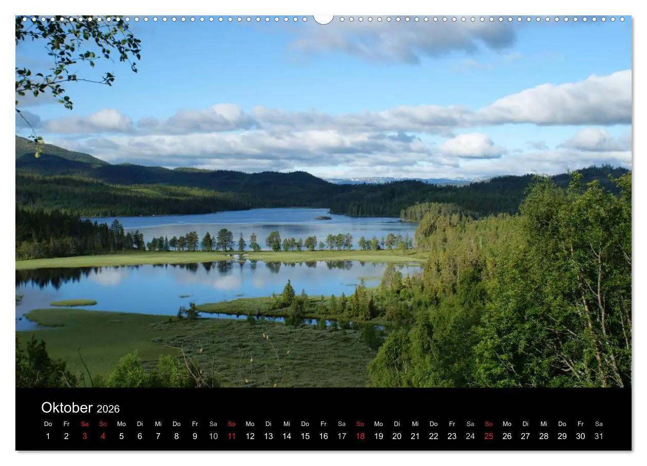 Bild: 9783516160109 | Norwegen 2026 (Wandkalender 2026 DIN A2 quer), CALVENDO Monatskalender