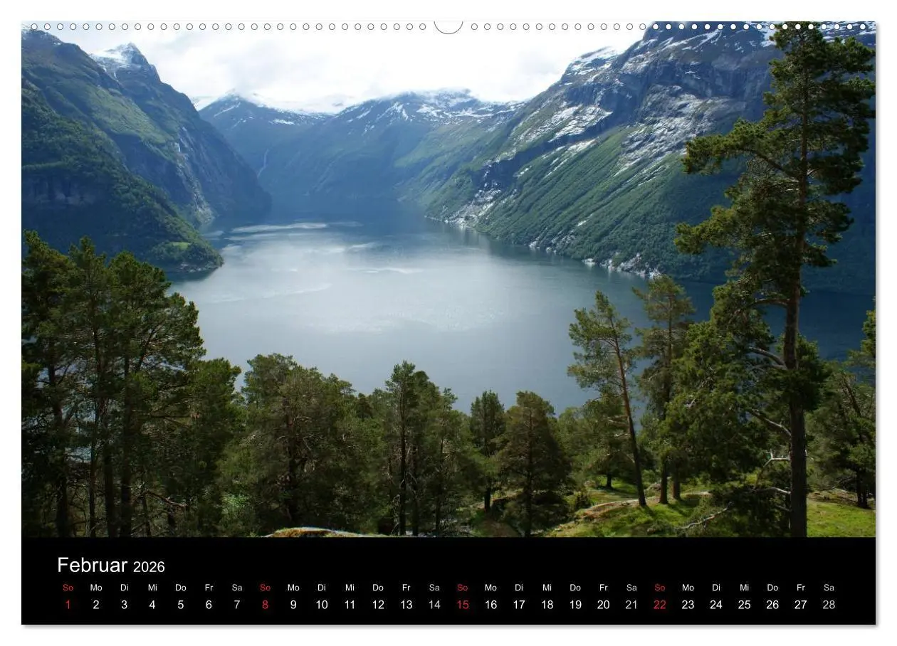 Bild: 9783516160109 | Norwegen 2026 (Wandkalender 2026 DIN A2 quer), CALVENDO Monatskalender