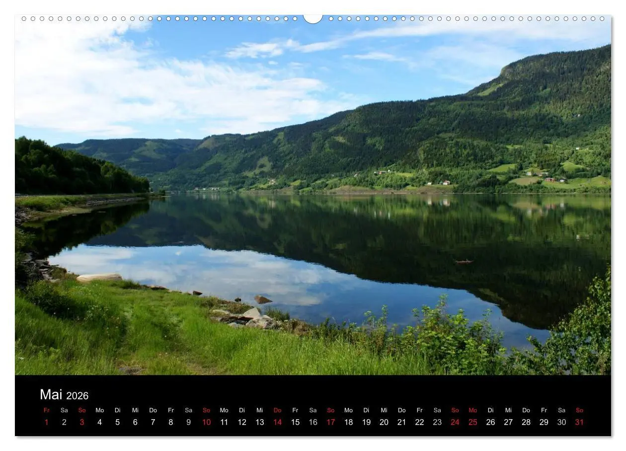 Bild: 9783516160109 | Norwegen 2026 (Wandkalender 2026 DIN A2 quer), CALVENDO Monatskalender