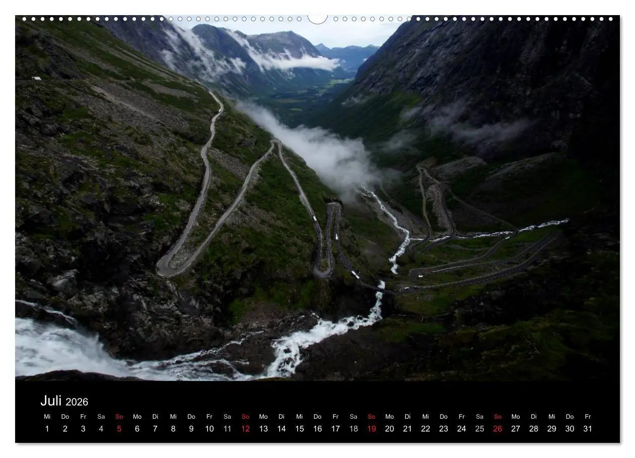 Bild: 9783516160109 | Norwegen 2026 (Wandkalender 2026 DIN A2 quer), CALVENDO Monatskalender