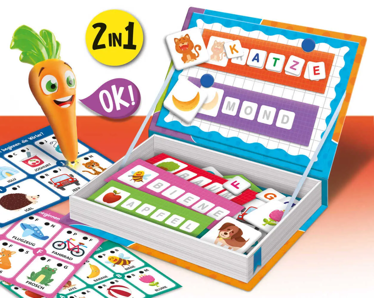 Bild: 8008324110209 | Montessori Sprechstift Buchstaben Und Wörter 2-In-1 Deutsche Ausgabe
