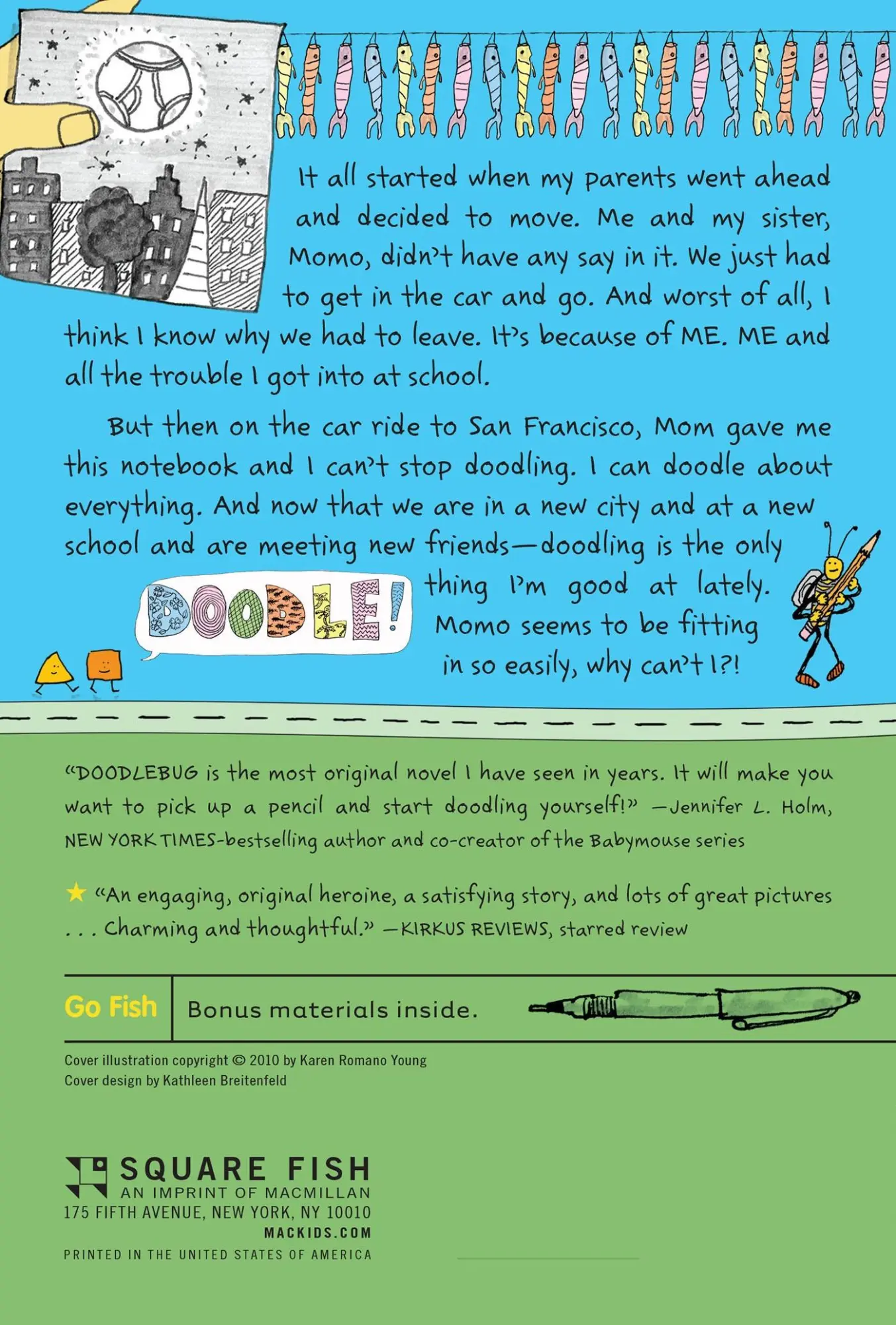 Rückseite: 9781250010209 | Doodlebug | Karen Romano Young | Taschenbuch | Kartoniert / Broschiert